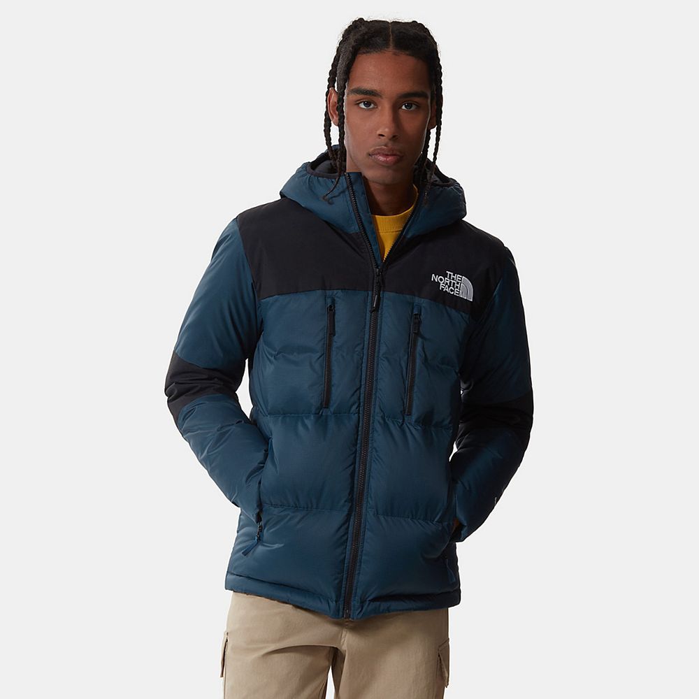 The North Face Puffer Jacket Mens Australia - The North Face Himalayan Light Blue (XZP-467159)